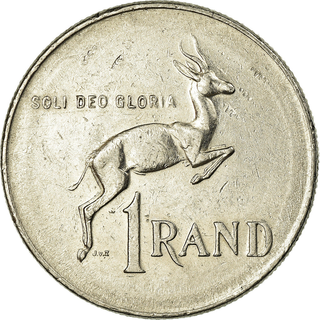 Moneda, Sudáfrica, Rand, 1977, MBC, Níquel, KM:88a