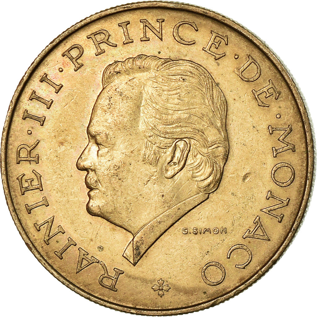 Coin, Monaco, Rainier III, 10 Francs, 1982, EF(40-45), Copper-Nickel-Aluminum