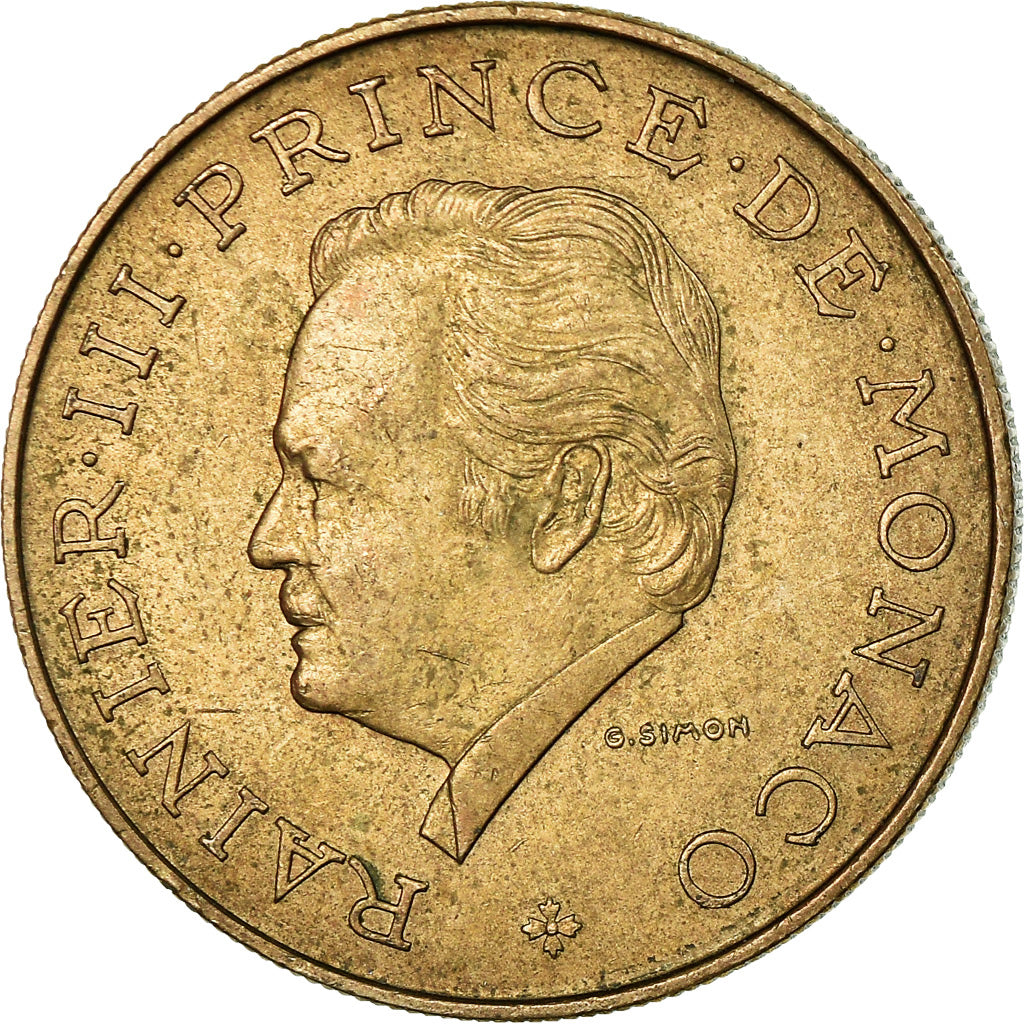 Moneda, Mónaco, Rainier III, 10 Francs, 1982, MBC, Cobre - níquel - aluminio