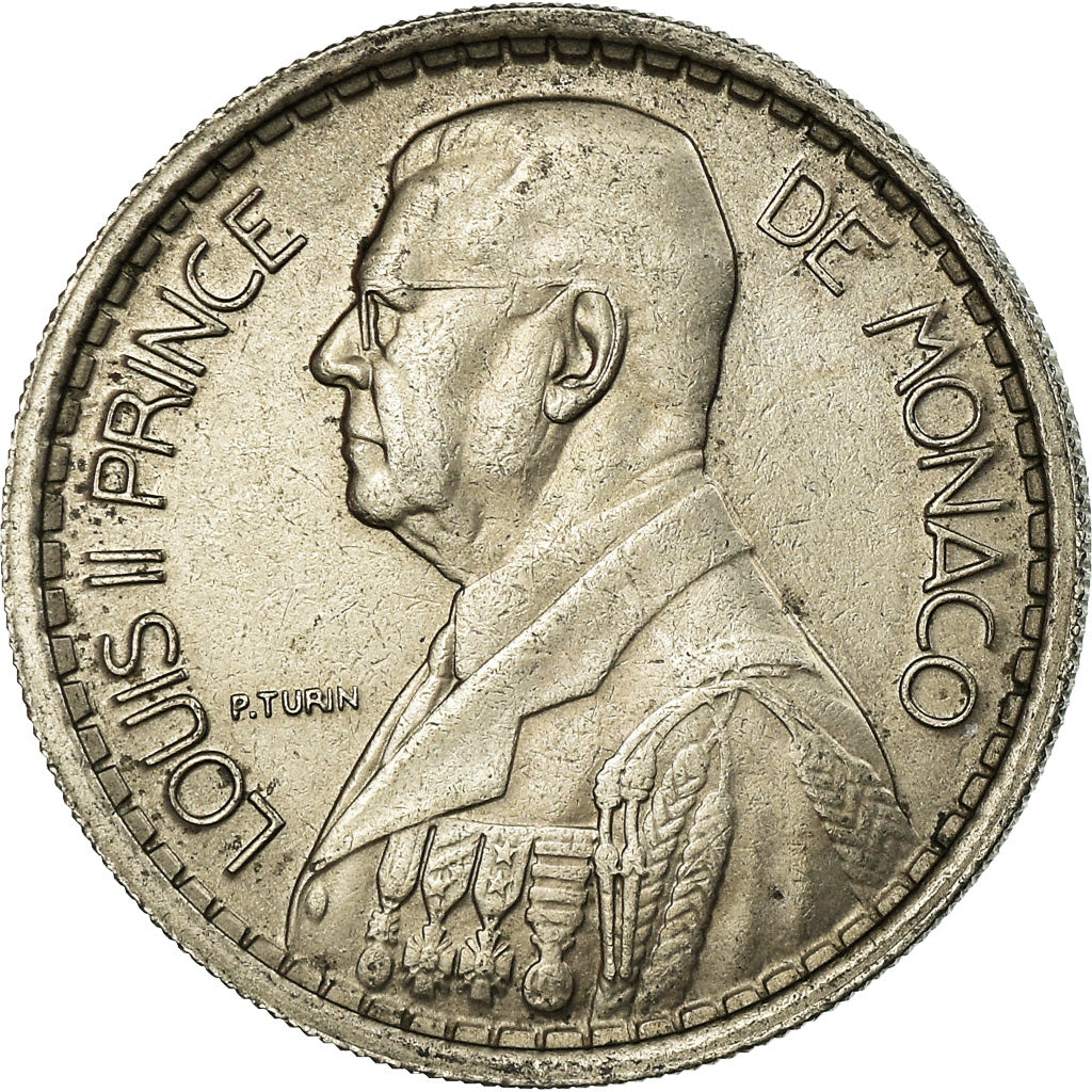 Monnaie, Monaco, Louis II, 10 Francs, 1946, TTB, Copper-nickel, Gadoury:136