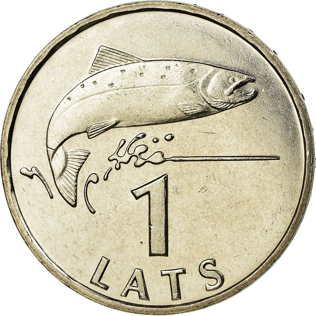 Coin, Latvia, Lats, 1992, MS(63), Copper-nickel, KM:12