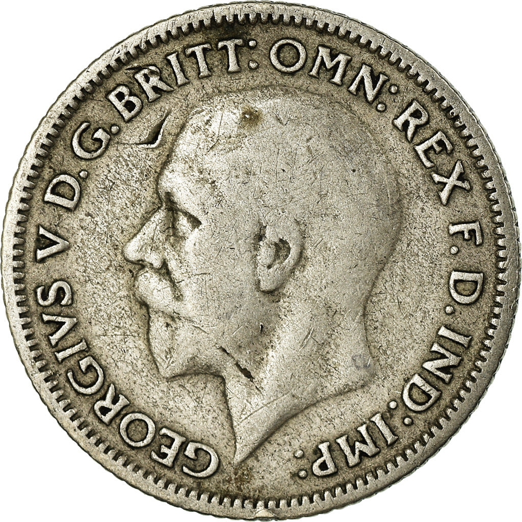 Moeda, Grã-Bretanha, George V, 6 Pence, 1930, VF(20-25), Prata, KM:832