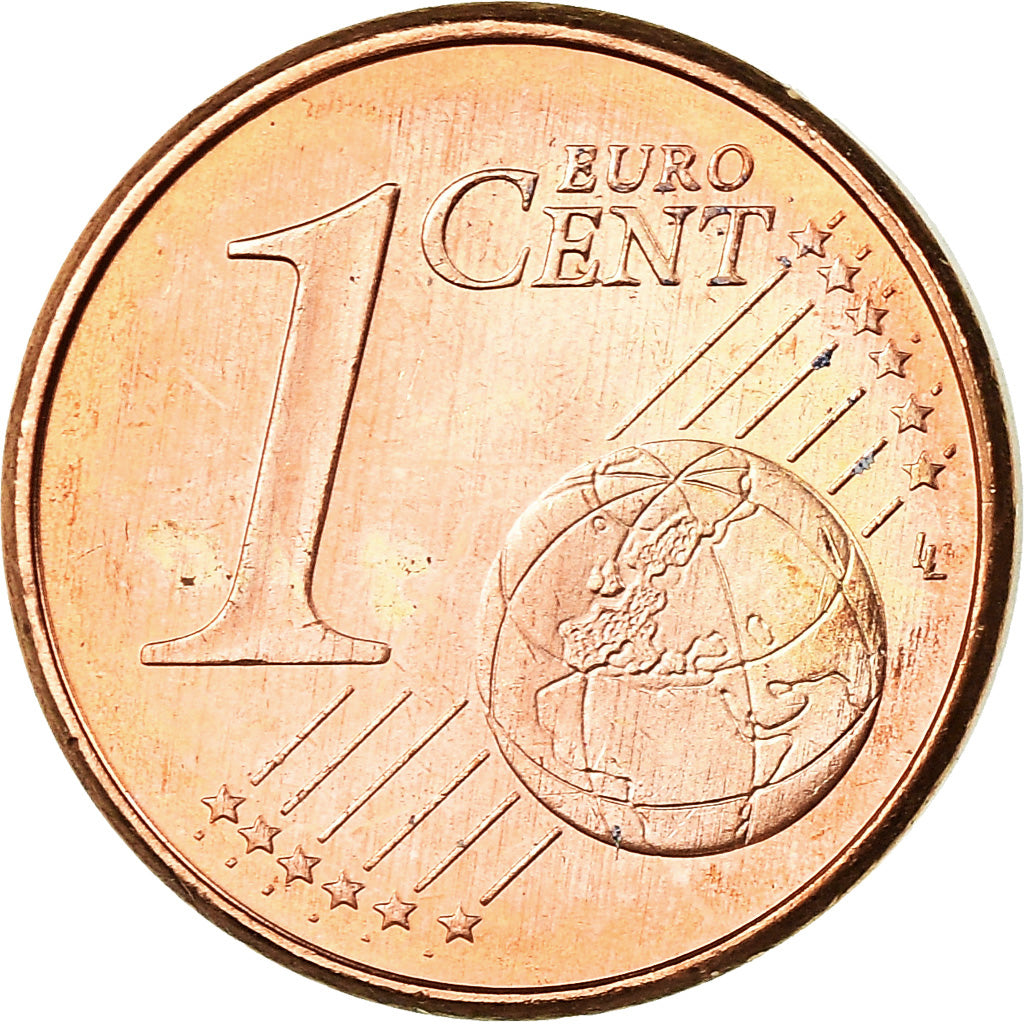 Spain, Euro Cent, 2008, Colorised, AU(55-58), Copper Plated Steel, KM:1040
