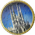 España, 10 Euro Cent, Sagrada Familia, 2010, Colorised, EBC, Latón, KM:1147