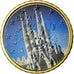 Spain, 10 Euro Cent, Sagrada Familia, 2010, Colorised, AU(55-58), Brass, KM:1147