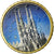 Spanien, 10 Euro Cent, Sagrada Familia, 2010, Colorised, VZ, Messing, KM:1147