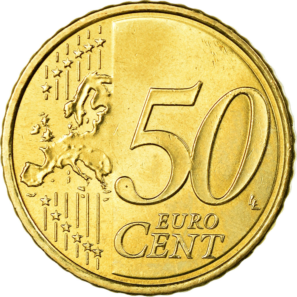 Spain, 50 Euro Cent, Sagrada Familia, 2010, Colorised, AU(55-58), Brass, KM:1149