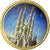 Spain, 50 Euro Cent, Sagrada Familia, 2010, Colorised, AU(55-58), Brass, KM:1149