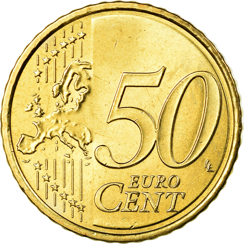 Spain, 50 Euro Cent, Sagrada Familia, 2010, Colorised, AU(55-58), Brass, KM:1149