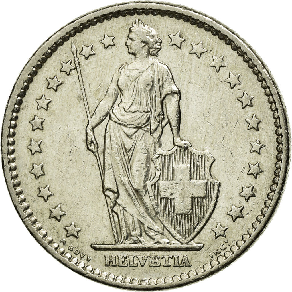 Coin, Switzerland, 2 Francs, 1976, AU(55-58), Copper-nickel, KM:21a.1