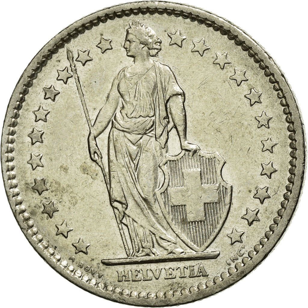 Moneta, Svizzera, 2 Francs, 1975, SPL-, Rame-nichel, KM:21a.1