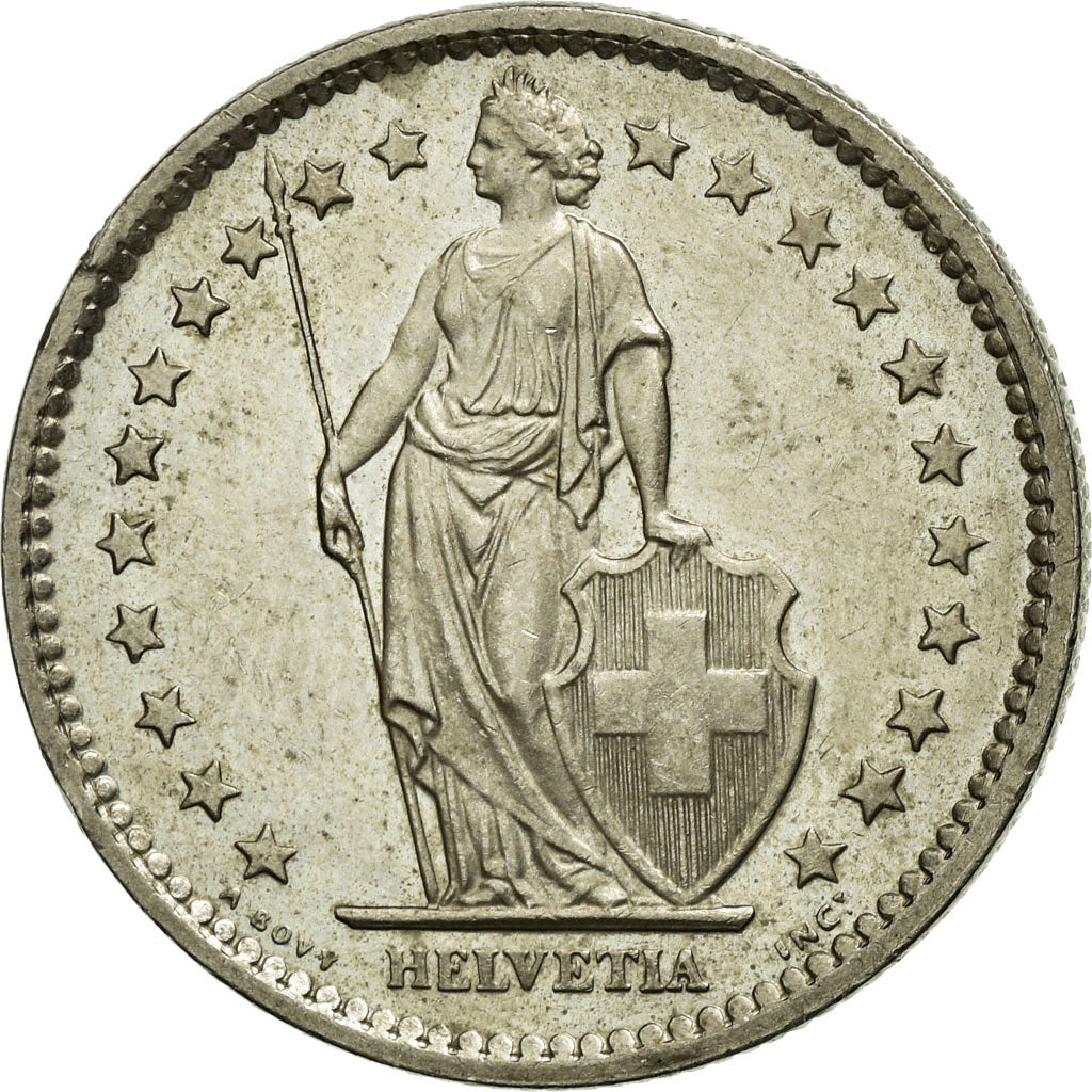 Coin, Switzerland, 2 Francs, 1974, AU(55-58), Copper-nickel, KM:21a.1