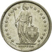 Coin, Switzerland, 2 Francs, 1974, AU(55-58), Copper-nickel, KM:21a.1