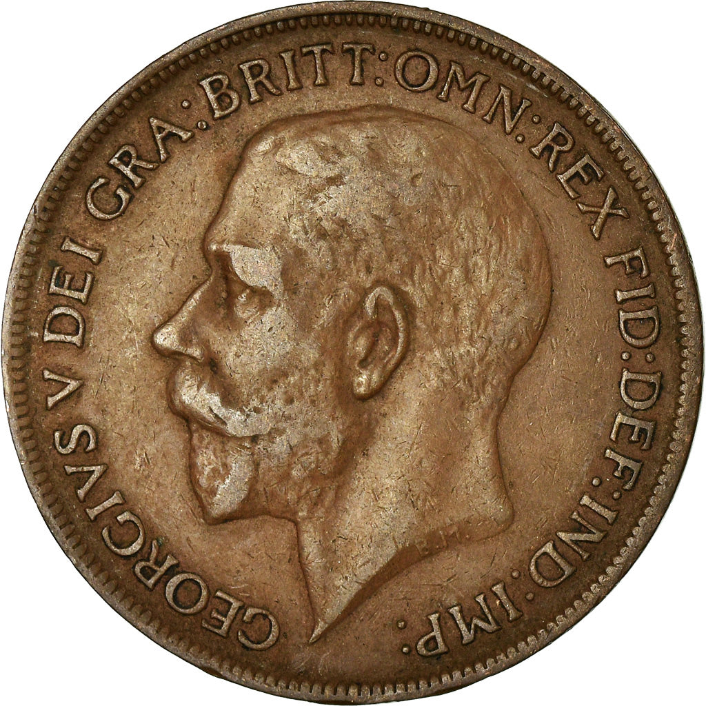 Münze, Großbritannien, George V, Penny, 1922, S, Bronze, KM:810