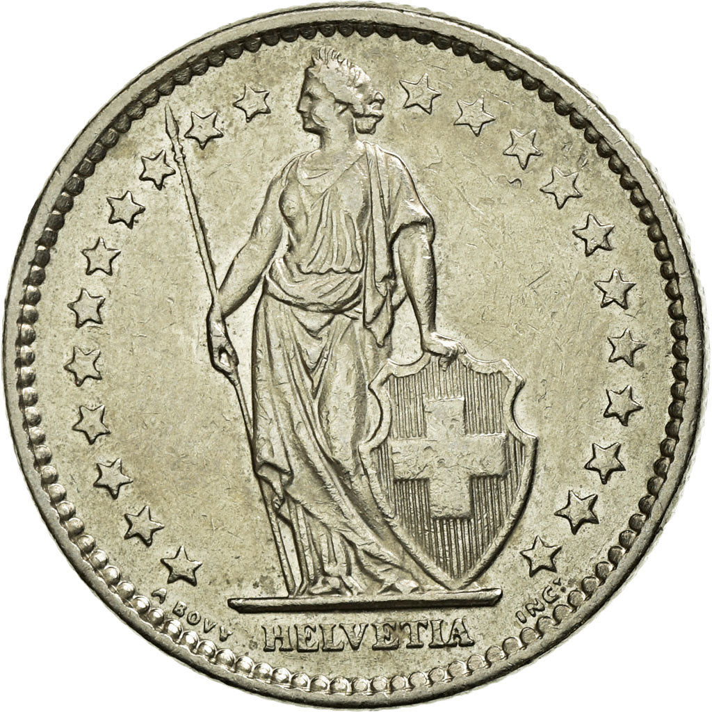 Coin, Switzerland, 2 Francs, 1973, AU(55-58), Copper-nickel, KM:21a.1