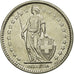 Coin, Switzerland, 2 Francs, 1973, AU(55-58), Copper-nickel, KM:21a.1