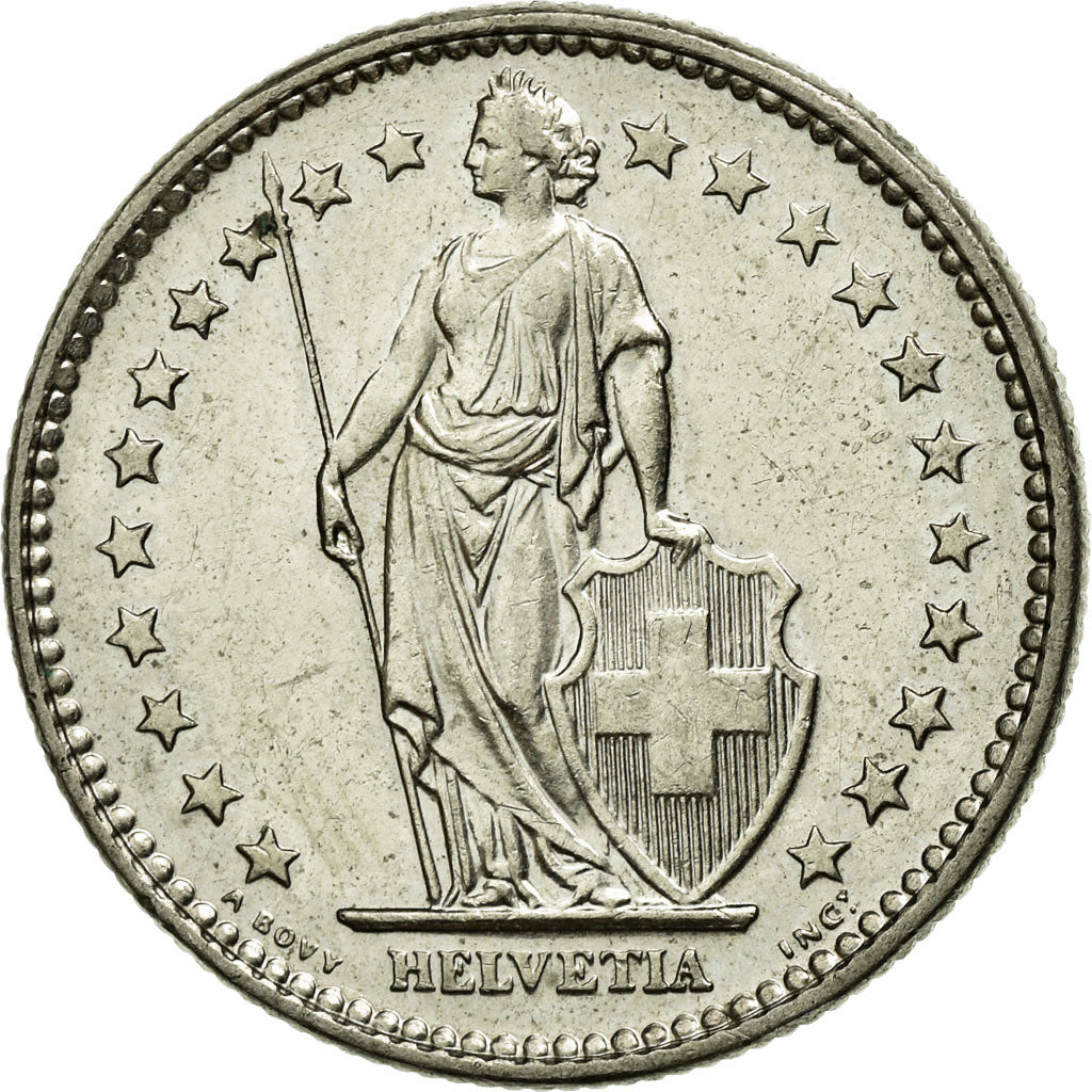 Moneta, Svizzera, 2 Francs, 1972, SPL-, Rame-nichel, KM:21a.1