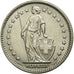 Coin, Switzerland, 2 Francs, 1968, Bern, AU(55-58), Copper-nickel, KM:21a.1