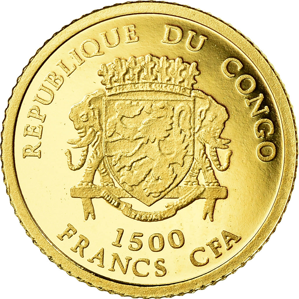 Coin, CONGO, DEMOCRATIC REPUBLIC, Napoléon Bonaparte, 1500 Francs CFA, 2007