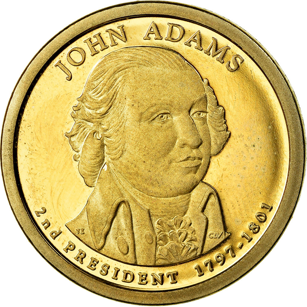 Moneta, USA, Dollar, 2007, U.S. Mint, John Adams, MS(63)