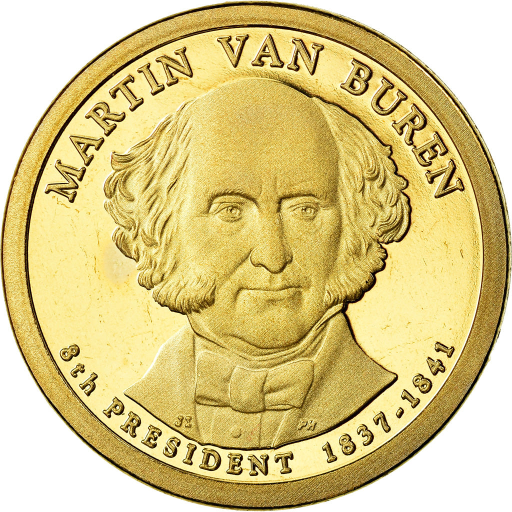 Coin, United States, Dollar, 2008, U.S. Mint, Martin Van Buren, MS(63)