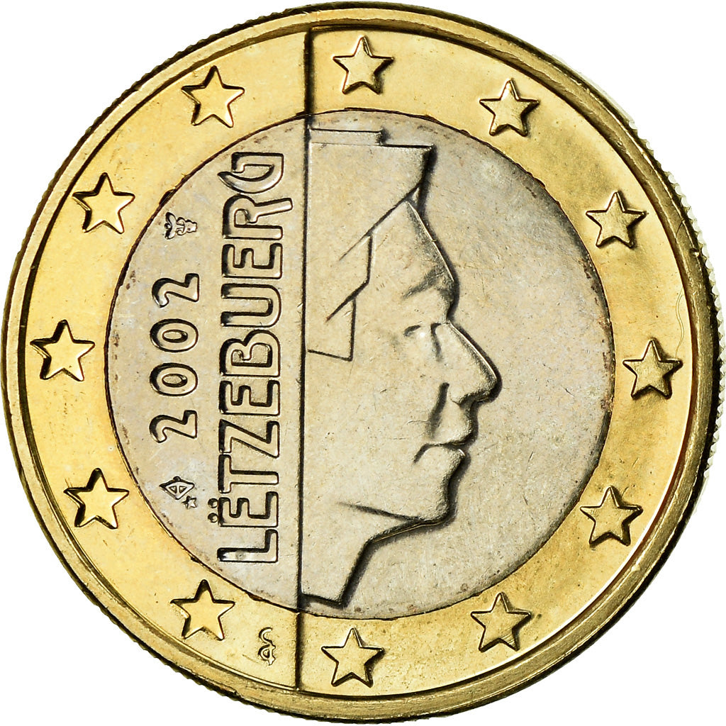 Luxemburgo, Euro, 2002, AU(55-58), Bimetálico, KM:81