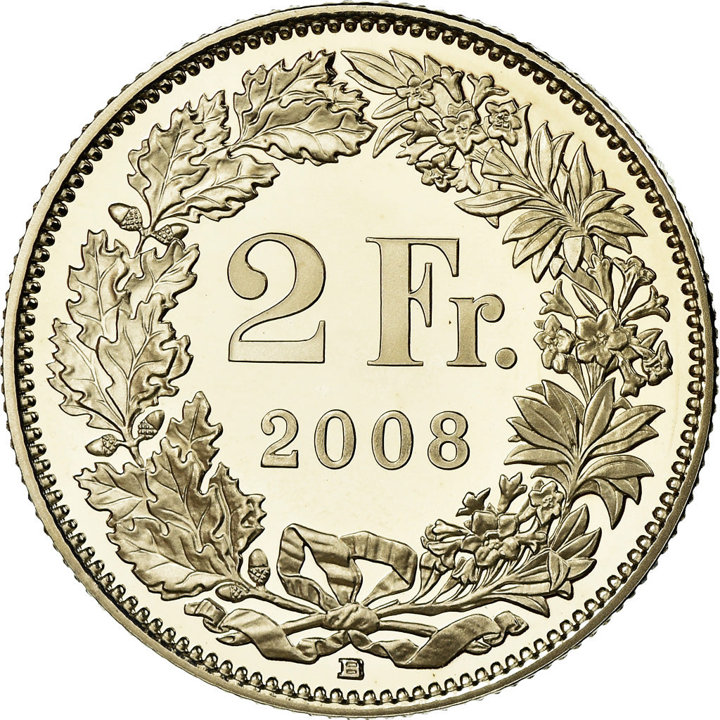 Monnaie, Suisse, 2 Francs, 2008, Bern, Proof, FDC, Copper-nickel, KM:21a.3