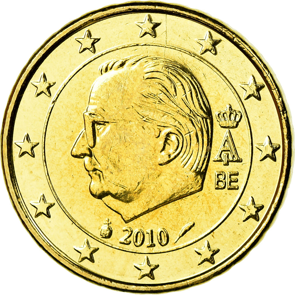 België, 10 Euro Cent, 2010, UNC-, Tin, KM:277