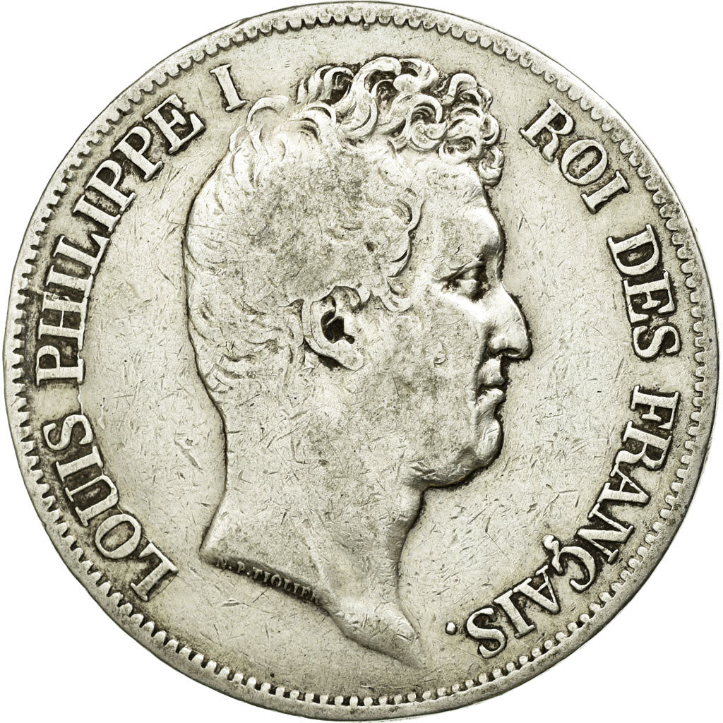 Coin, France, Louis-Philippe, 5 Francs, 1831, Paris, VF(30-35), Silver