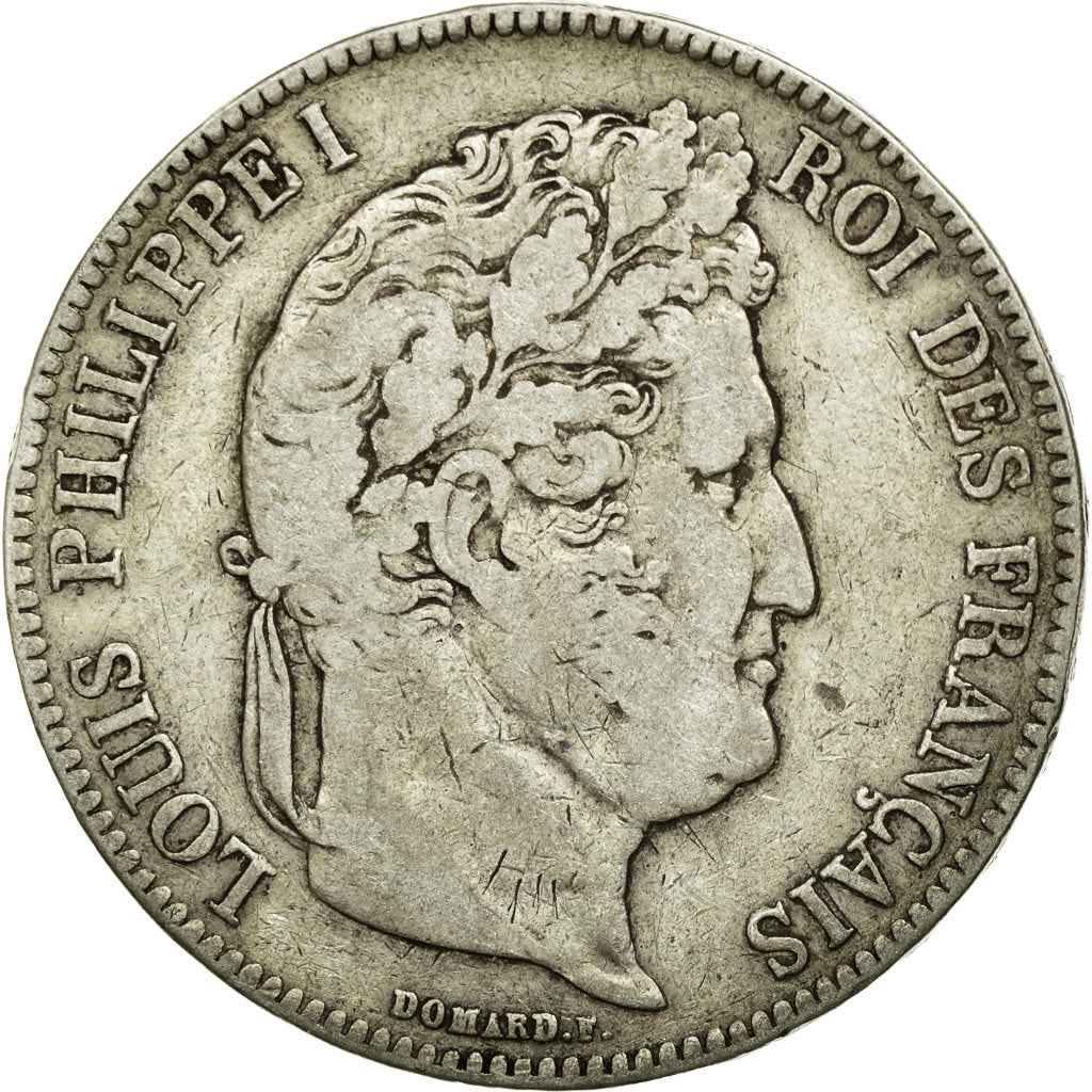 Coin, France, Louis-Philippe, 5 Francs, 1835, Rouen, VF(20-25), Silver