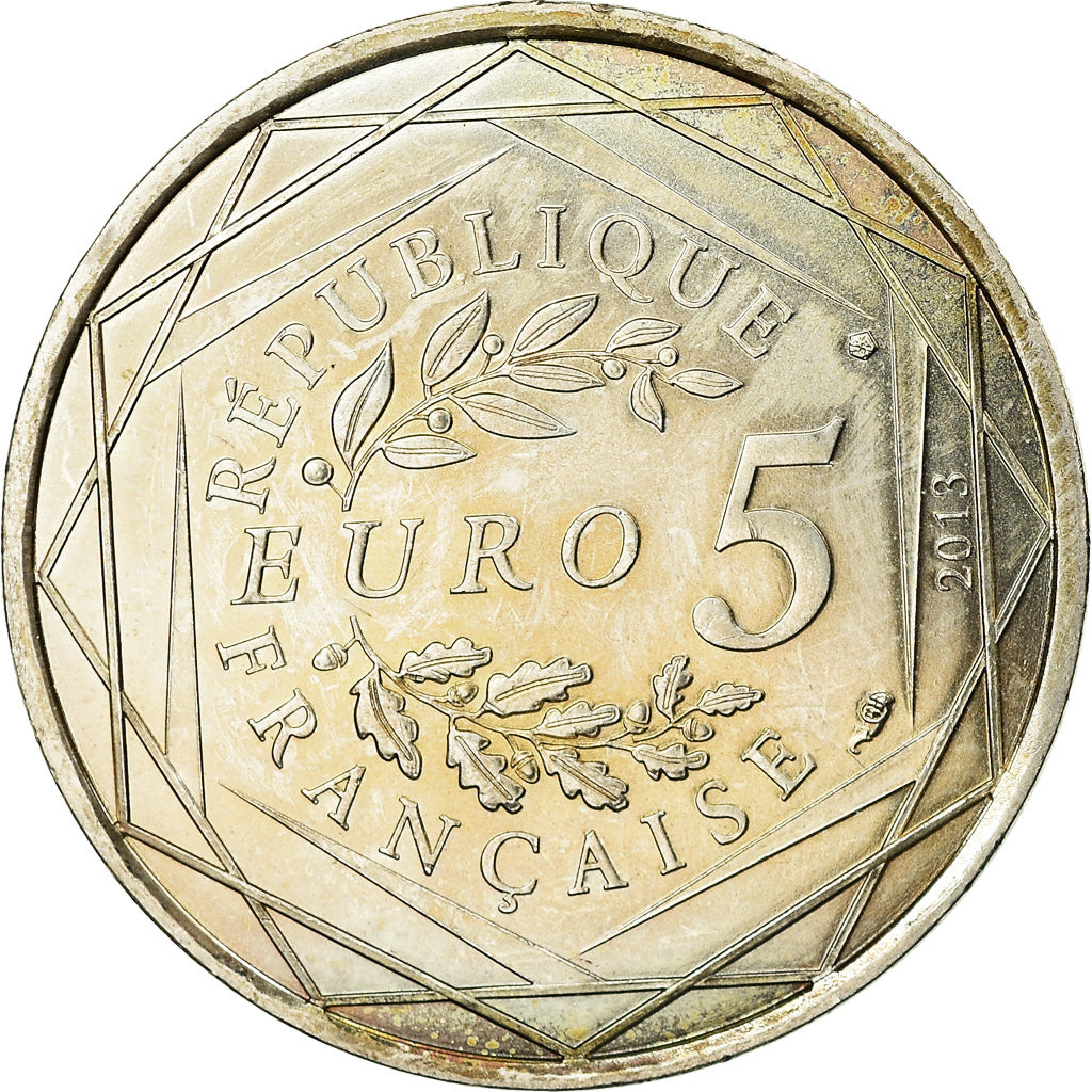 France, 5 Euro, Liberté, 2013, AU(55-58), Silver, Gadoury:EU645