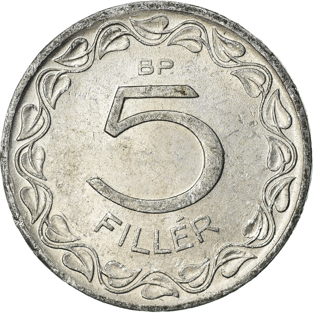 Coin, Hungary, 5 Filler, 1970, Budapest, AU(55-58), Aluminum, KM:549