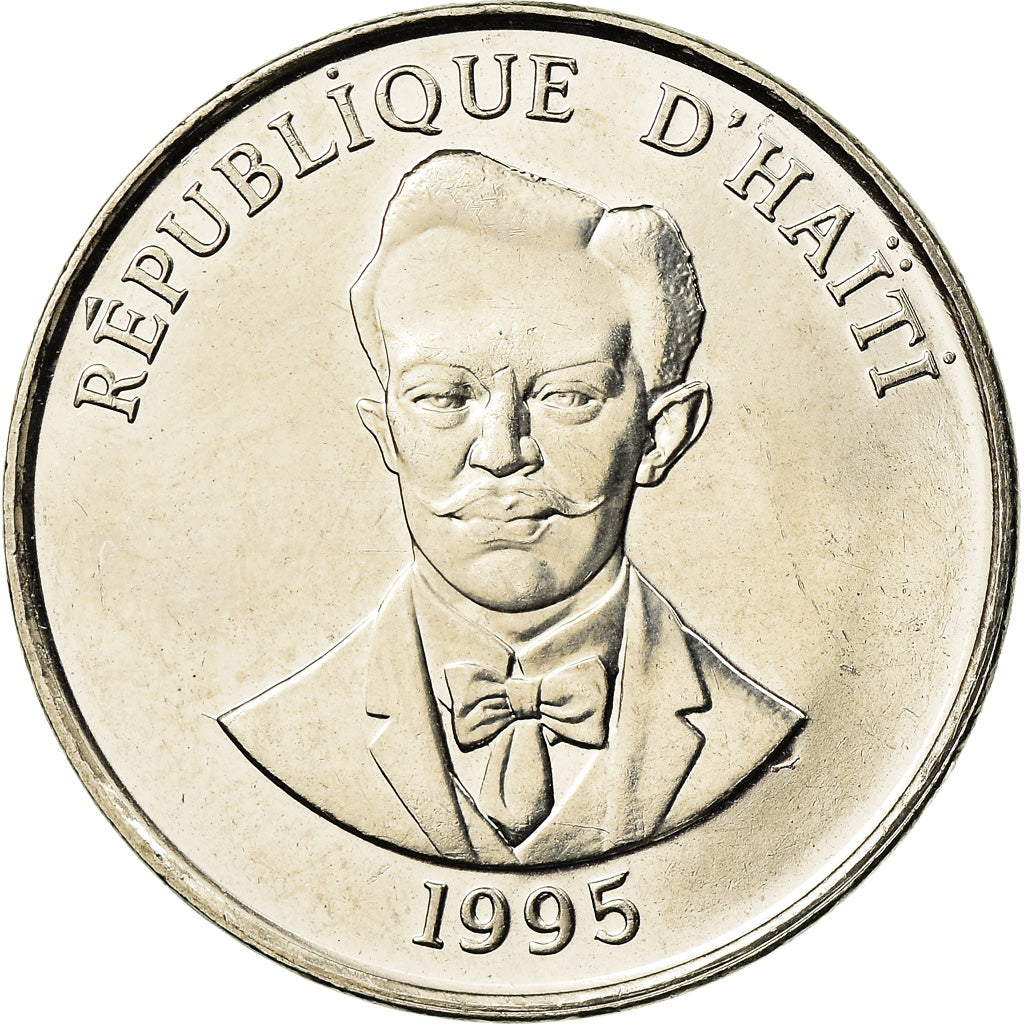 Coin, Haiti, 50 Centimes, 1995, AU(55-58), Nickel plated steel, KM:153a