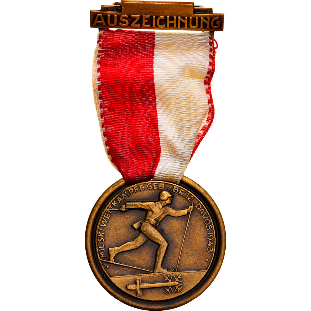 Suisse, Auszeichnung, Ski Wettkämpfe, Davos, Médaille, 1943, Excellent