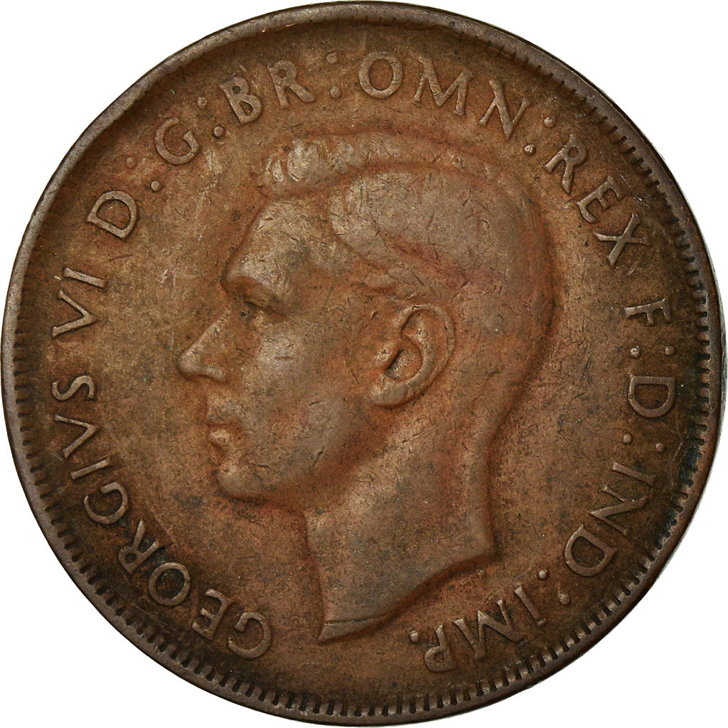Moneta, Australia, George VI, Penny, 1941, MB, Bronzo, KM:36