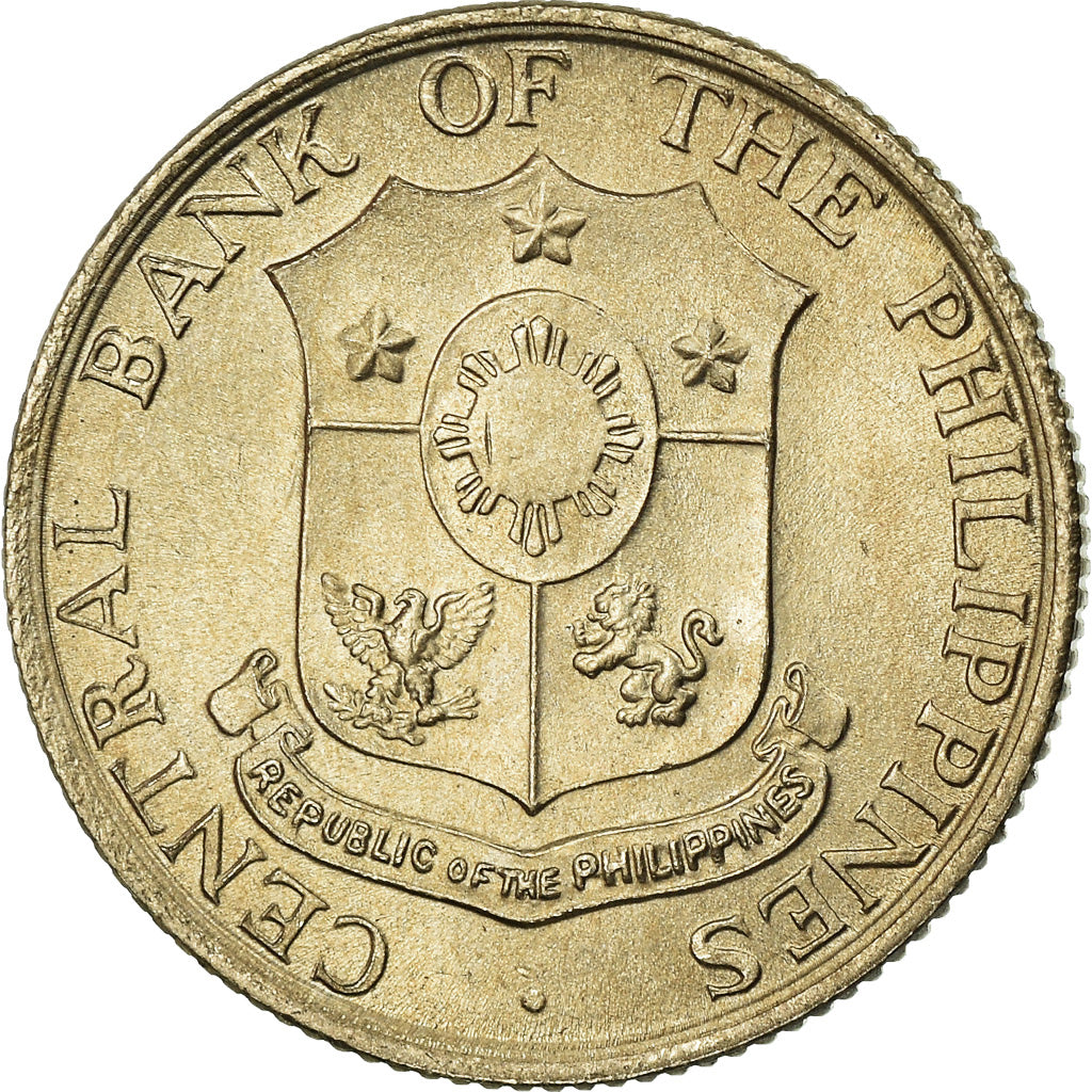 Coin, Philippines, 10 Centavos, 1964, AU(55-58), Copper-Nickel-Zinc, KM:188