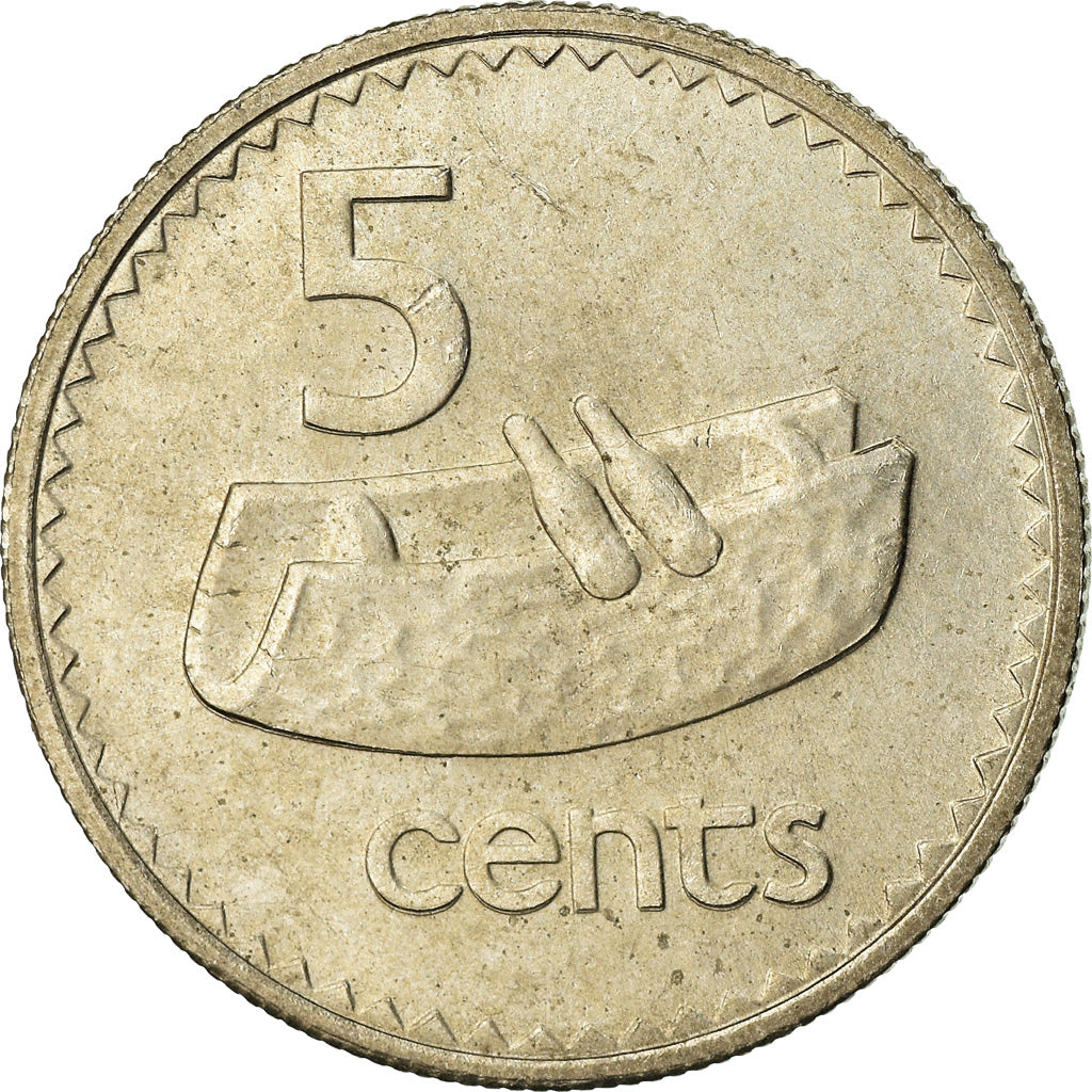 Coin, Fiji, Elizabeth II, 5 Cents, 1969, EF(40-45), Copper-nickel, KM:29