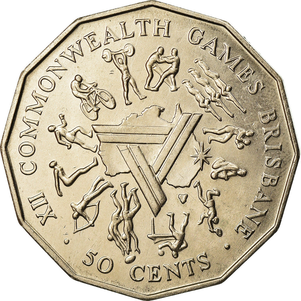 Coin, Australia, Elizabeth II, 50 Cents, 1982, AU(55-58), Copper-nickel, KM:74