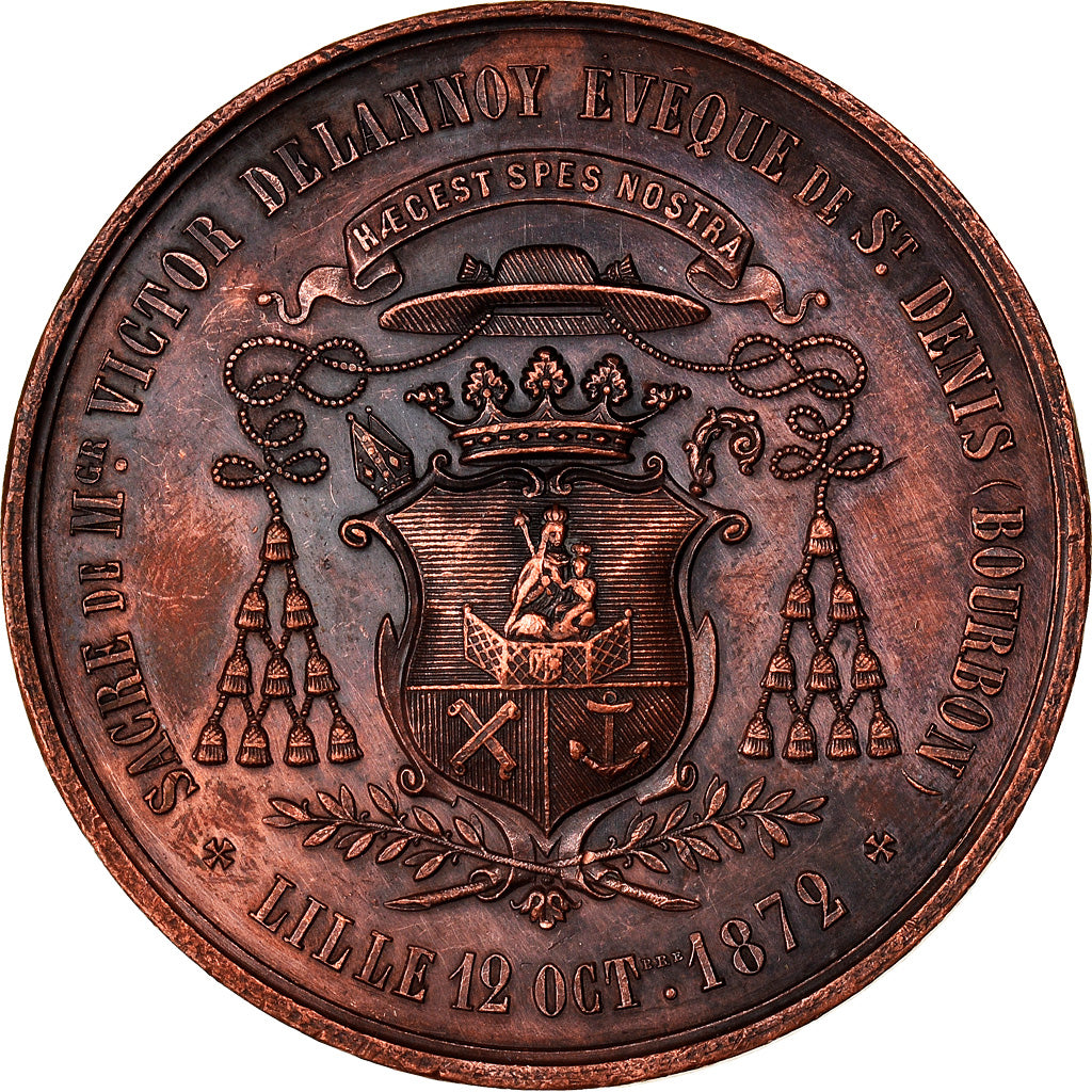 France, Médaille, Sacre de Monseigneur Delannoy à Lille, Religions & beliefs