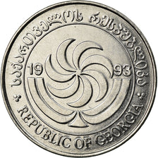 Coin, Georgia, 10 Thetri, 1993, AU(55-58), Stainless Steel, KM:79