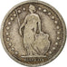 Coin, Switzerland, Franc, 1876, VF(20-25), Silver, KM:24