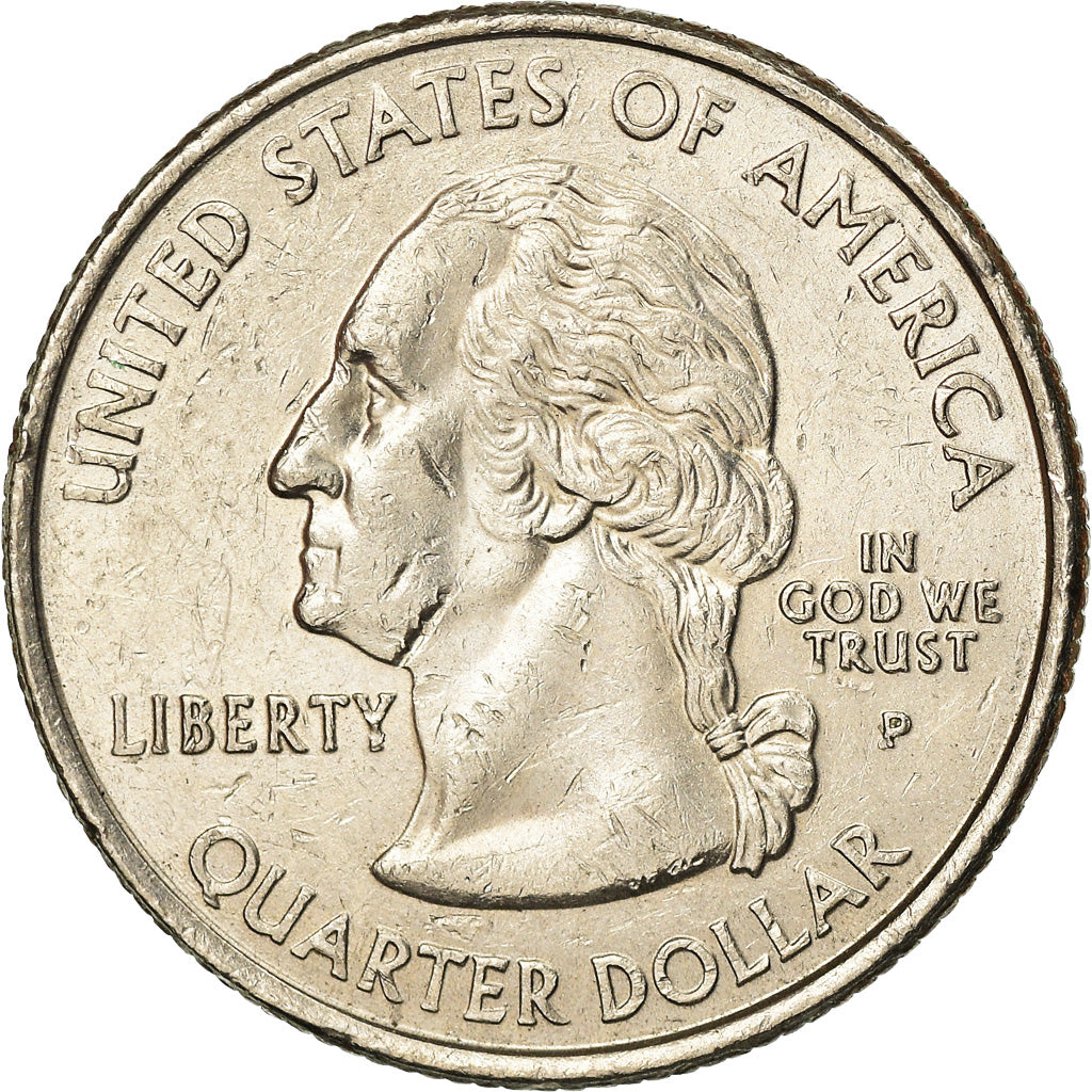 Coin, United States, Indiana, Quarter, 2002, U.S. Mint, Philadelphia, EF(40-45)