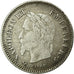França, Napoleon III, 20 Centimes, 1867, Bordeaux, Prata, GENI, VF(30-35)