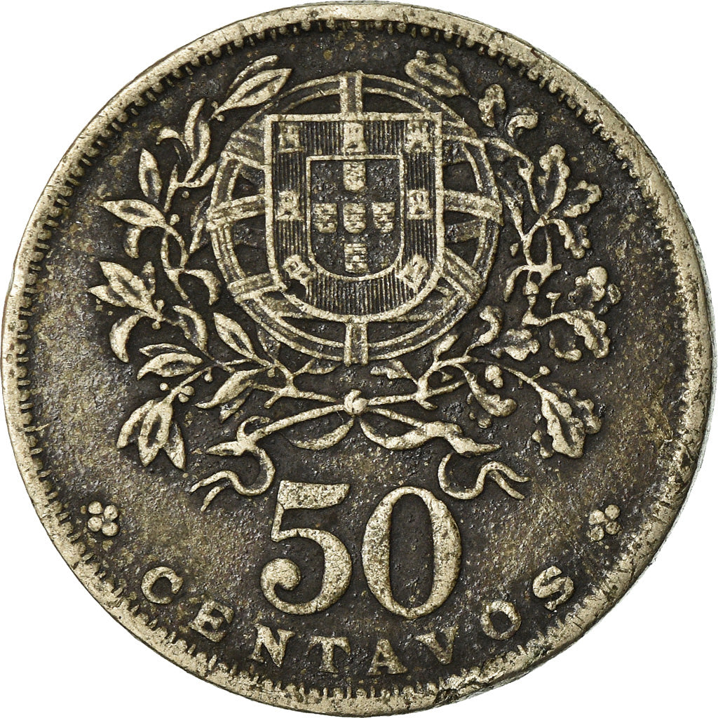 Moeda, Portugal, 50 Centavos, 1928, VF(20-25), Cobre-níquel, KM:577