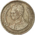 Thailandia, Rama IX, Baht, 1982, Rame-nichel, BB
