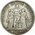 Coin, France, Hercule, 5 Francs, 1877, Bordeaux, EF(40-45), Silver, KM:820.2