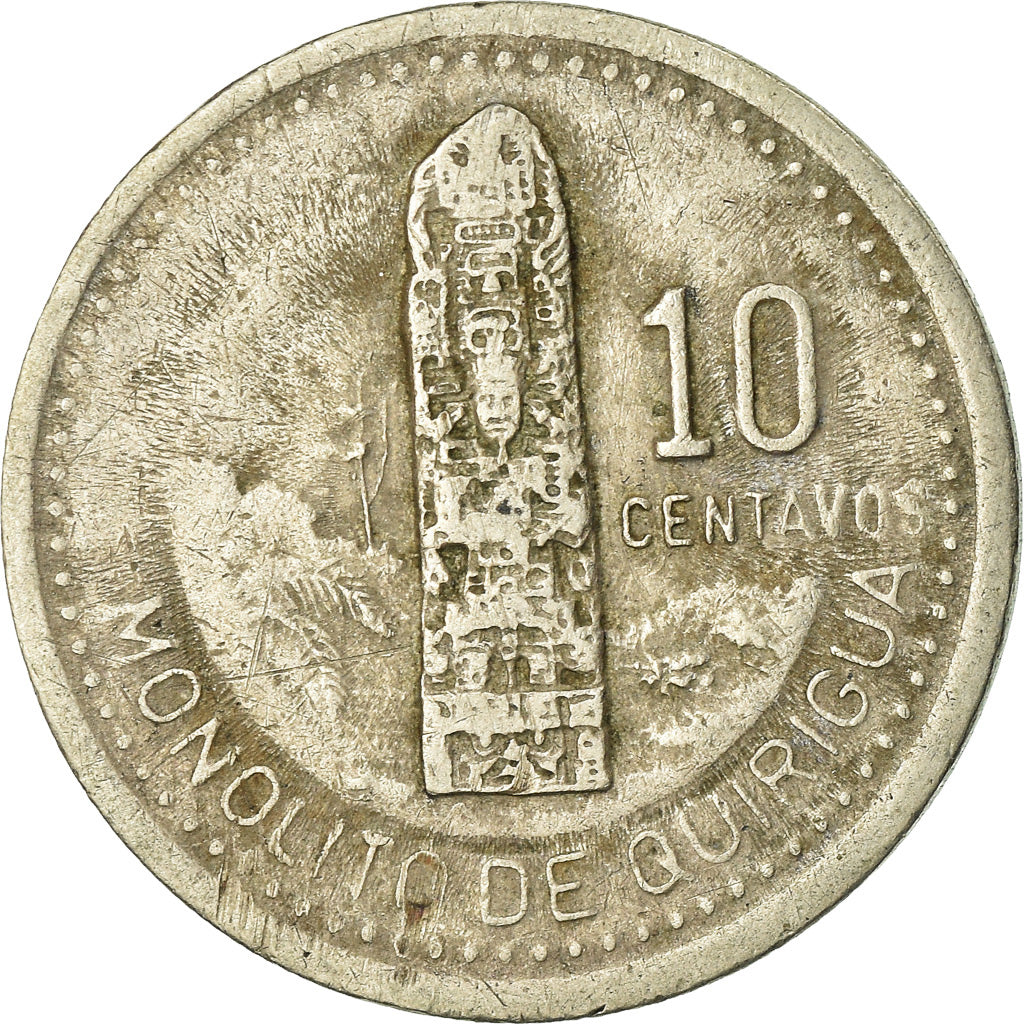 Coin, Guatemala, 10 Centavos, 1995, VF(30-35), Copper-nickel, KM:277.6