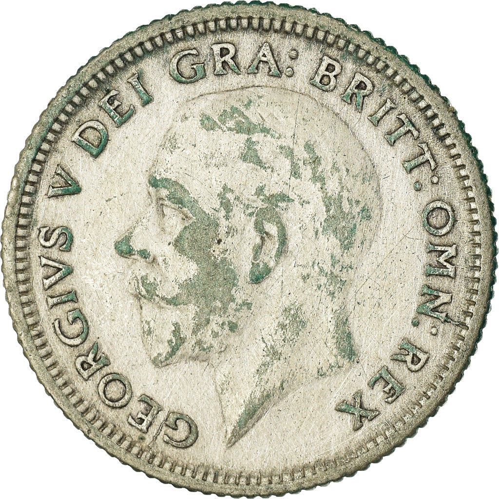 Moneta, Wielka Brytania, George V, 6 Pence, 1926, VF(20-25), Srebro, KM:815a.2