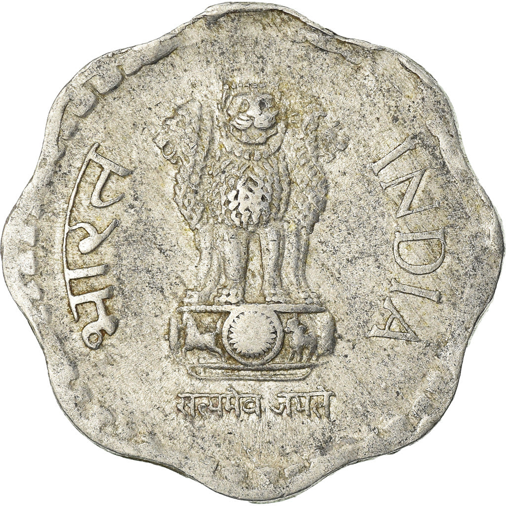 Moneda, INDIA-REPÚBLICA, 10 Paise, 1993, BC+, Aluminio, KM:39