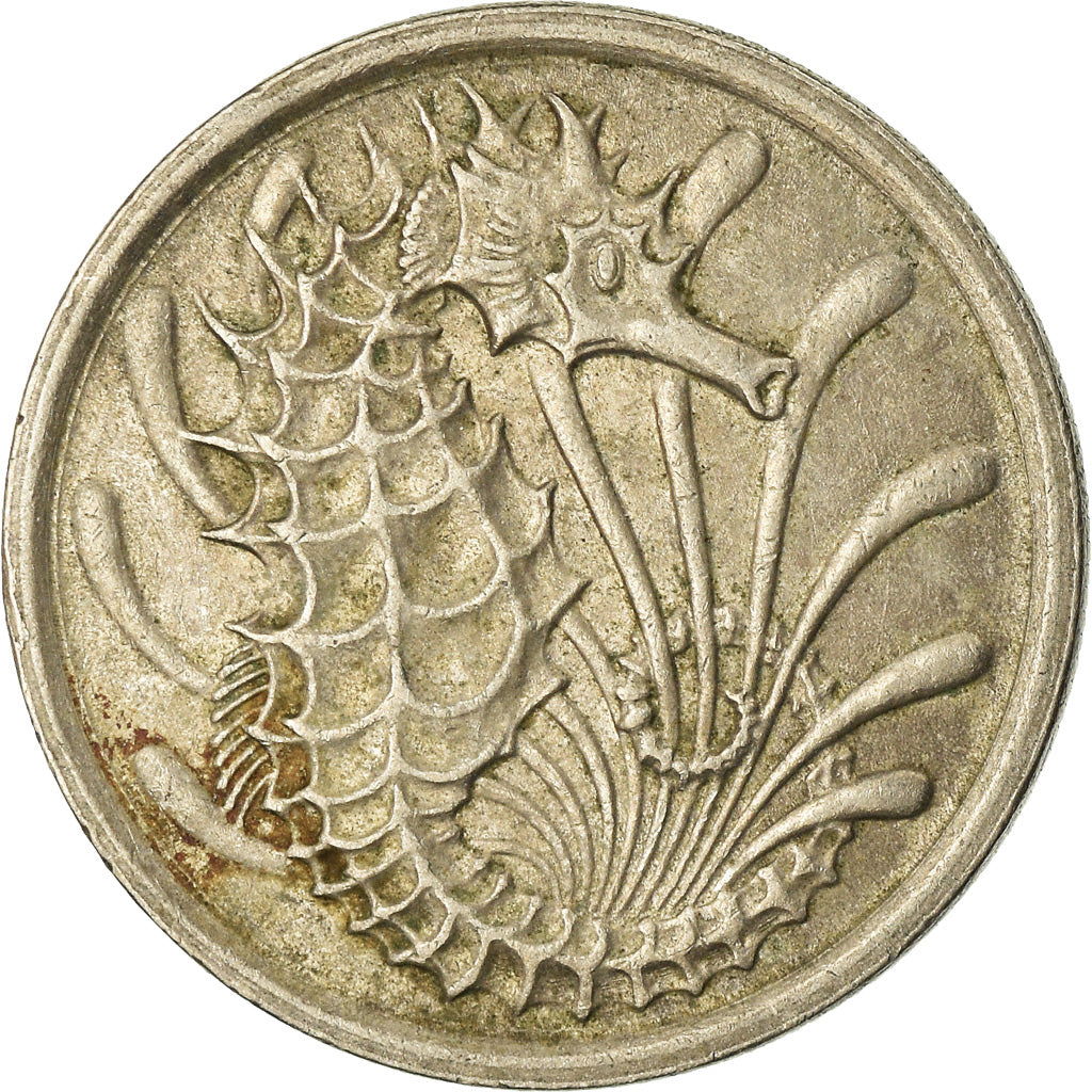 Monnaie, Singapour, 10 Cents, 1976, Singapore Mint, TTB, Copper-nickel, KM:3